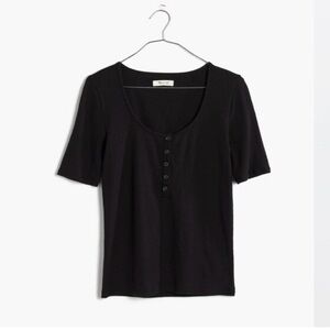 Madewell Rehearsal Henley Tee: Size S